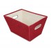 Sirocco Red Weave Storage Tote -  Small